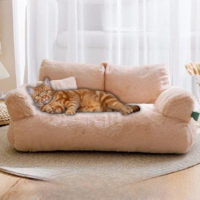 canape-pour-chat-beige