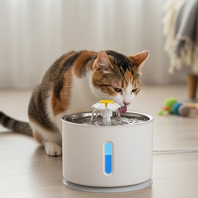 fontaine-a-eau-pour-chat-design