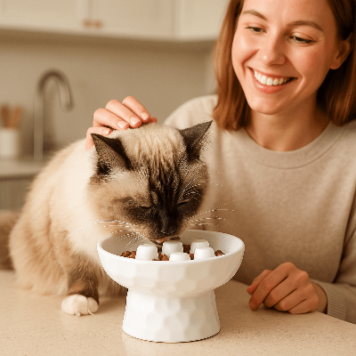 Ragdoll-mange-dans-gamelle-anti-glouton