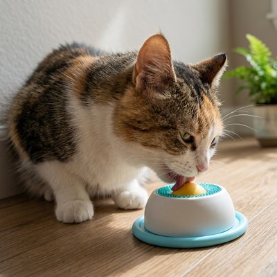 gamelle-anti-glouton-chat-bleue
