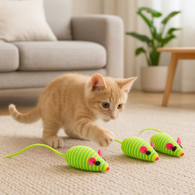 jouet-pour-chat-souris-vertes