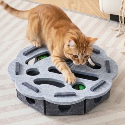 jouets-interactifs-pour-chat-gris