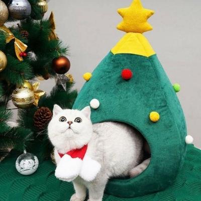 niche-pour-chat-noel-chat-deguise