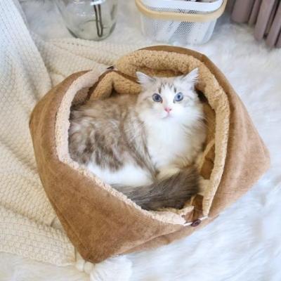 chat-aux-yeux-bleus-allongé-dans-son-panier-pour-chat-pliable-beige-et-tout-doux